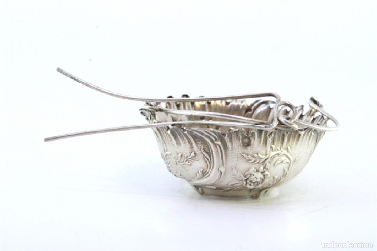 Antig&uuml;edades: Colador de t&eacute;, en plata - Foto 4