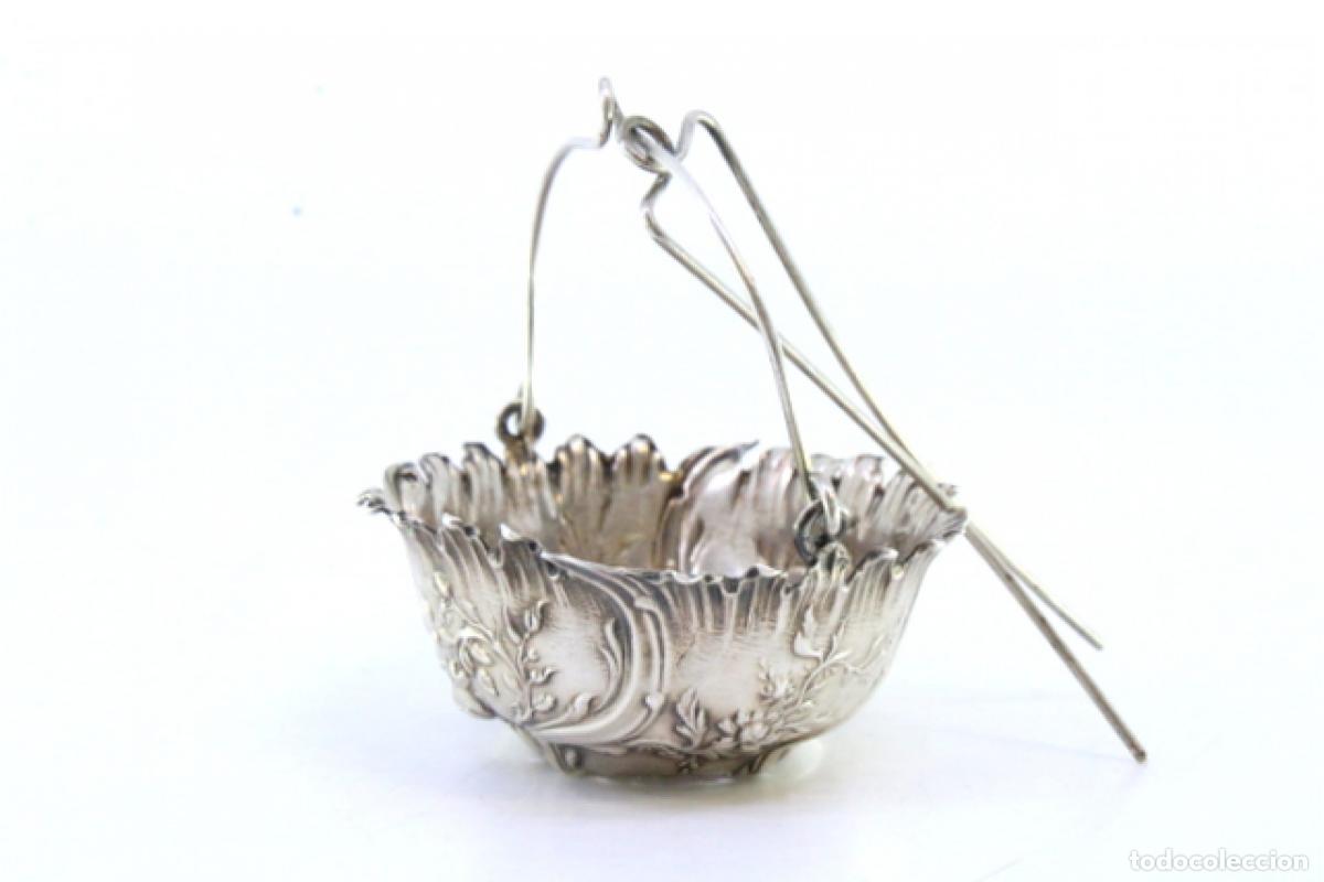 Antig&uuml;edades: Colador de t&eacute;, en plata - Foto 5
