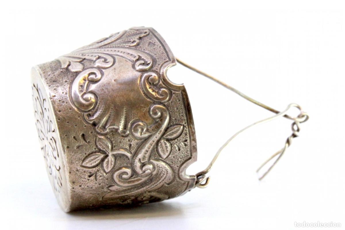 Antig&uuml;edades: Colador de t&eacute;, en plata - Foto 5