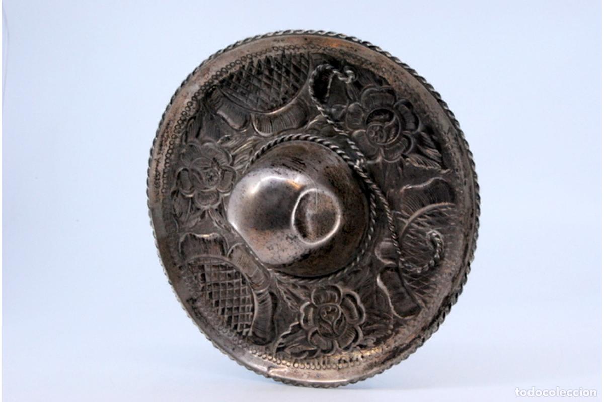 Antig&uuml;edades: Sombrero mexicano, plateado - Foto 3