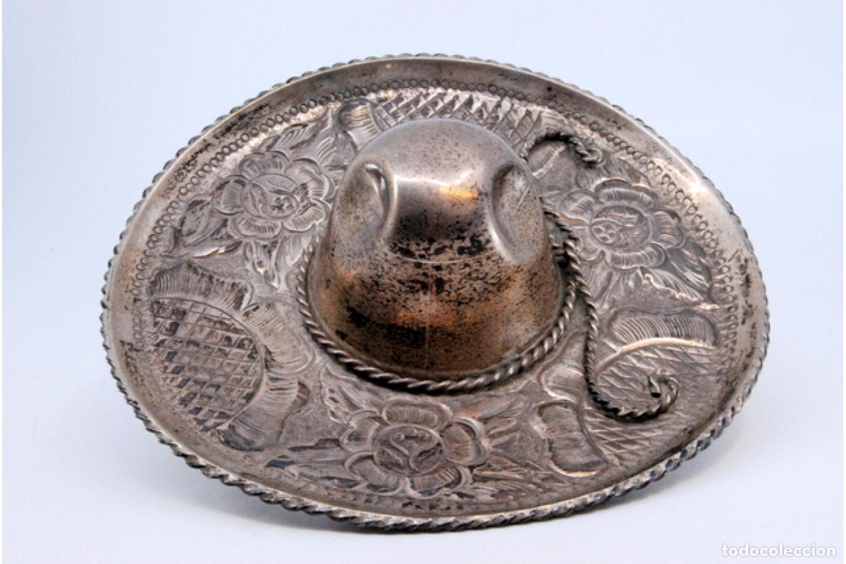 Antig&uuml;edades: Sombrero mexicano, plateado - Foto 6