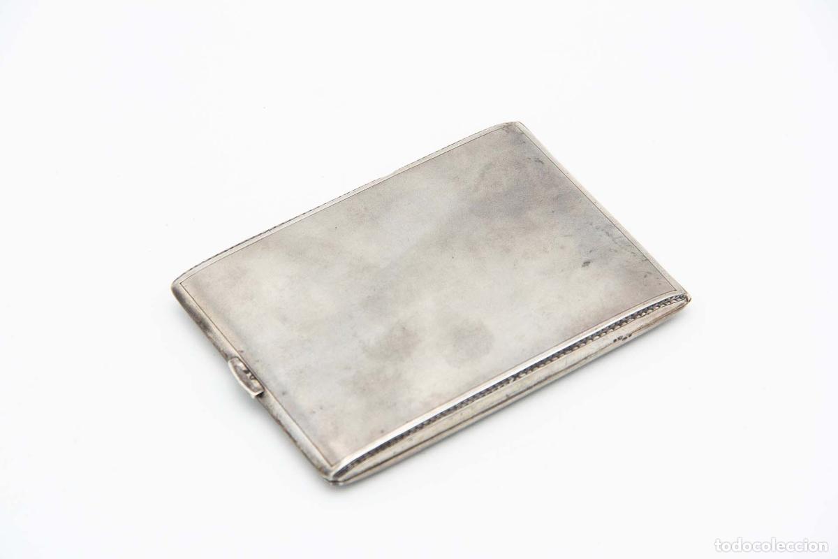 Antig&uuml;edades: Caja de cigarrillos, plateada - Foto 2