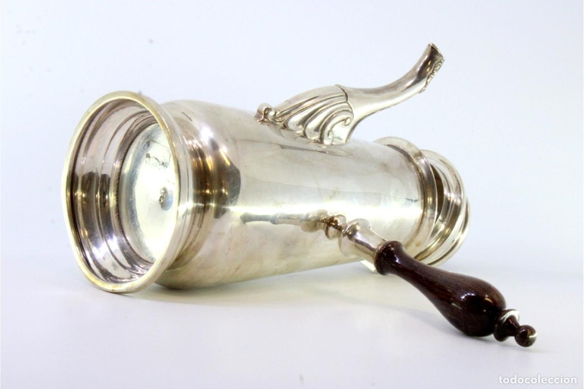 Antig&uuml;edades: olla de chocolate plateada - Foto 4
