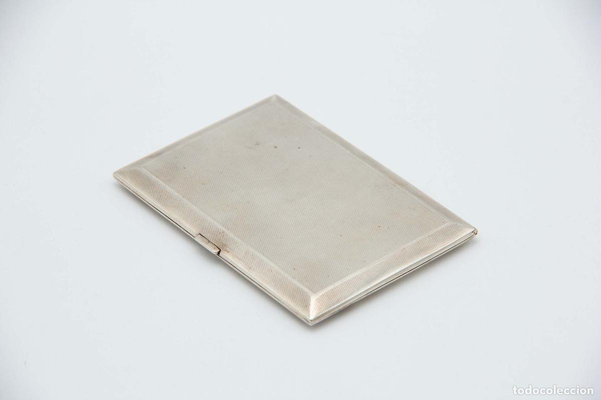 Antig&uuml;edades: Caja de cigarrillos, plateada - Foto 3