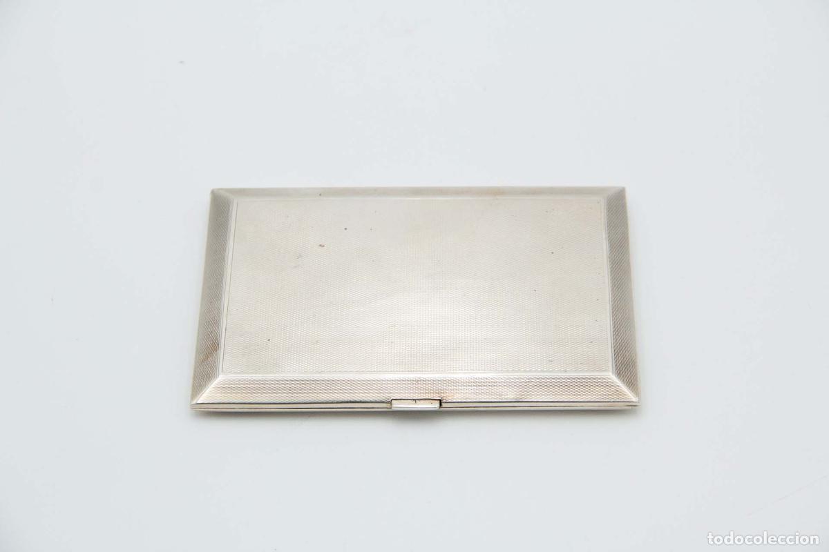 Antig&uuml;edades: Caja de cigarrillos, plateada - Foto 1