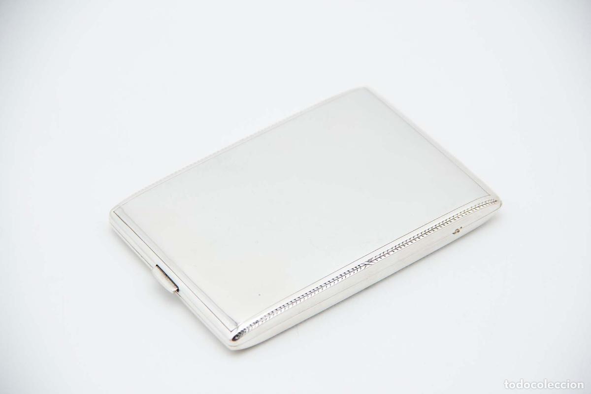 Antig&uuml;edades: Caja de cigarrillos, plateada - Foto 3