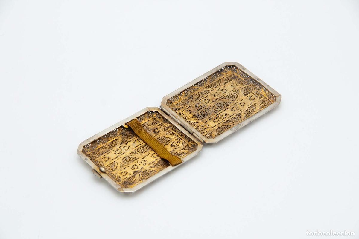 Antig&uuml;edades: Caja de cigarrillos, plateada - Foto 3
