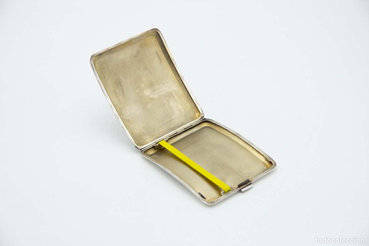Antig&uuml;edades: Caja de cigarrillos, plateada - Foto 2