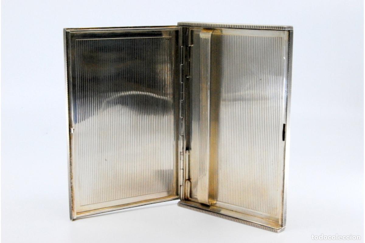 Antig&uuml;edades: Caja de cigarrillos, plateada - Foto 2
