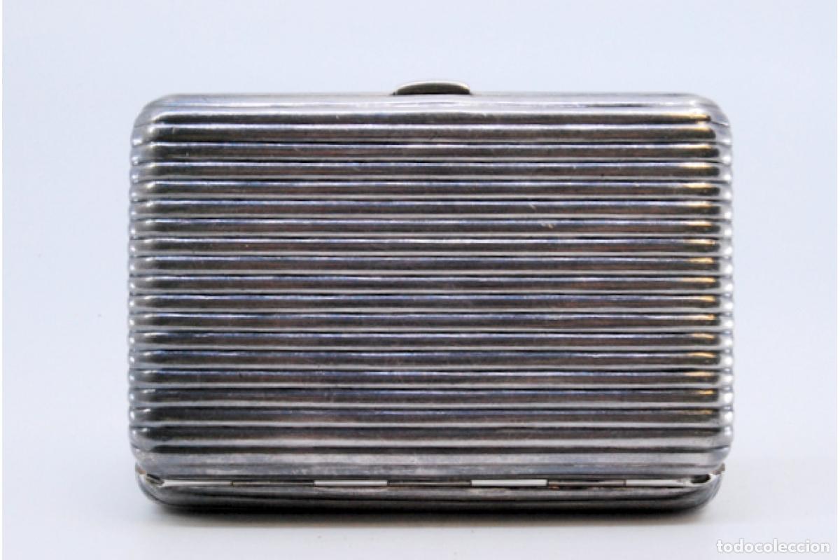 Antig&uuml;edades: Caja de cigarrillos, plateada - Foto 2