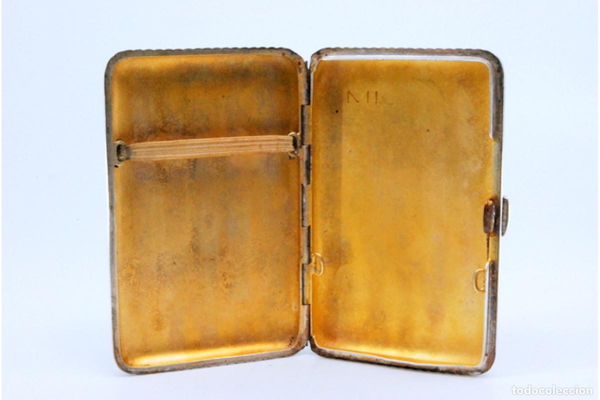 Antig&uuml;edades: Caja de cigarrillos, plateada - Foto 9