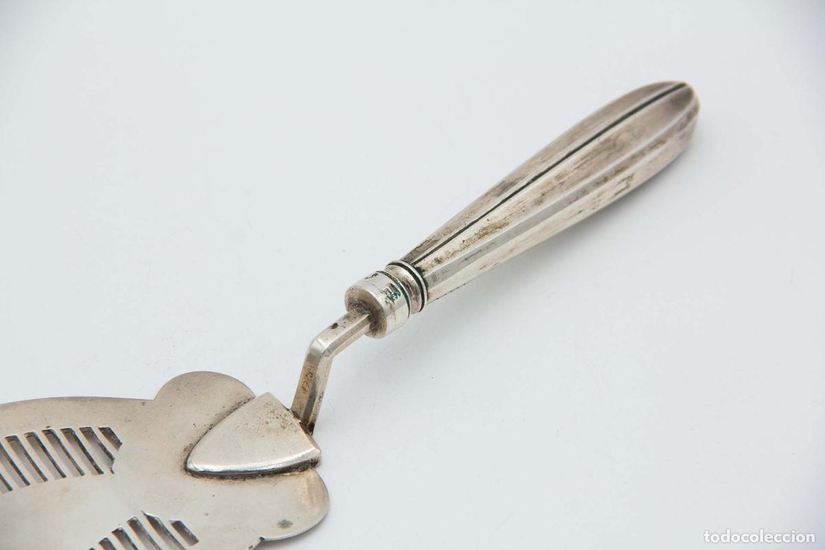 Antig&uuml;edades: Esp&aacute;tula de plata, para servir pescado. - Foto 2
