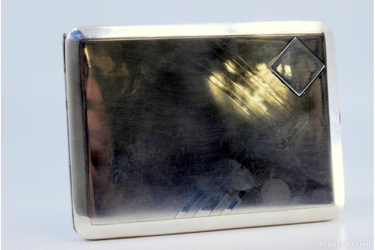 Antig&uuml;edades: Caja de cigarrillos, plateada - Foto 2