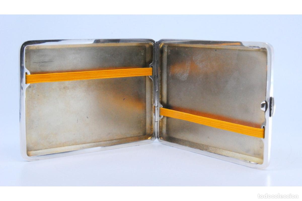 Antig&uuml;edades: Caja de cigarrillos, plateada - Foto 4