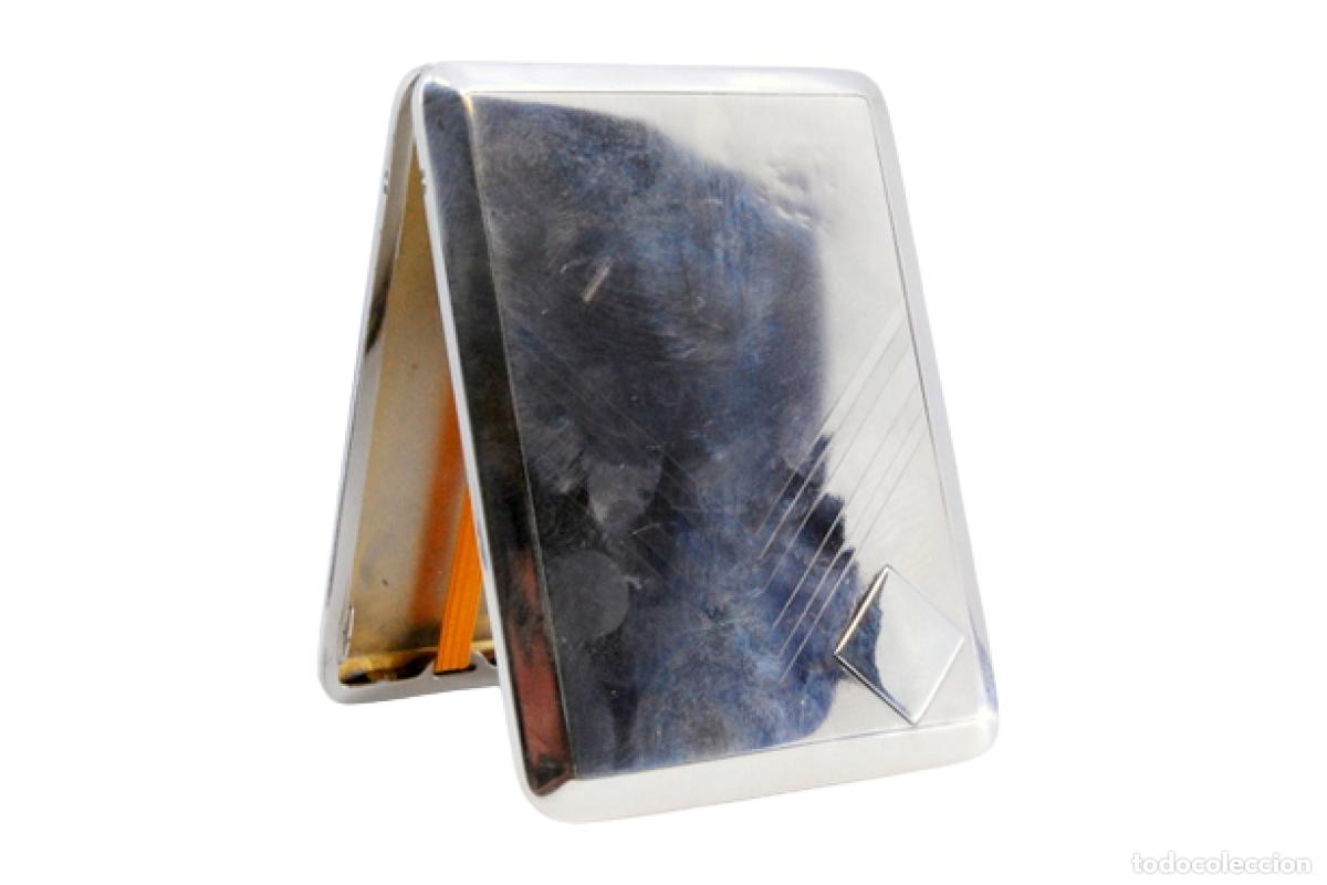 Antig&uuml;edades: Caja de cigarrillos, plateada - Foto 1