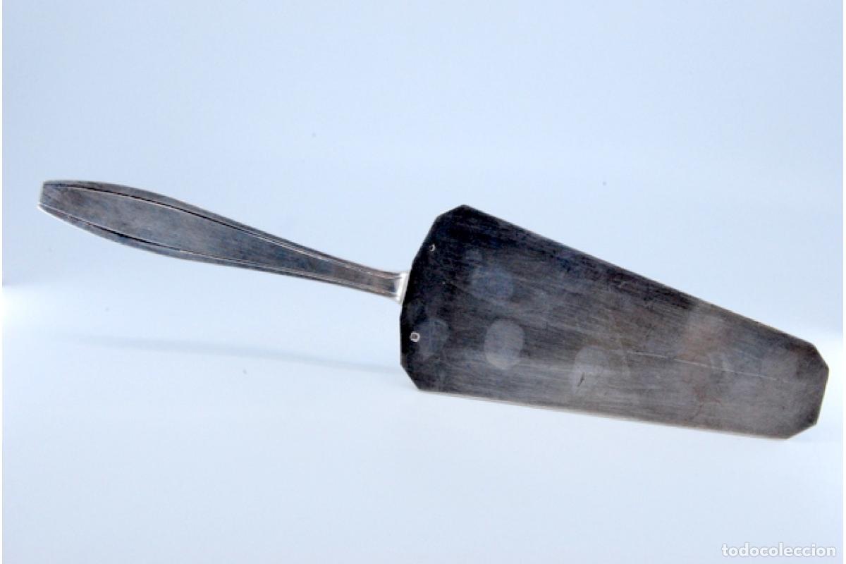 Antig&uuml;edades: Esp&aacute;tula de plata, para servir pasteles. - Foto 3
