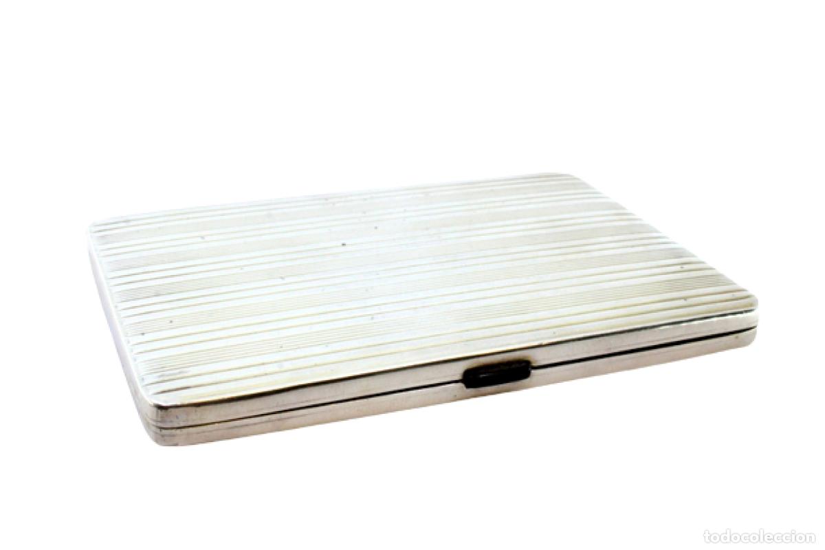 Antig&uuml;edades: Caja de cigarrillos, plateada