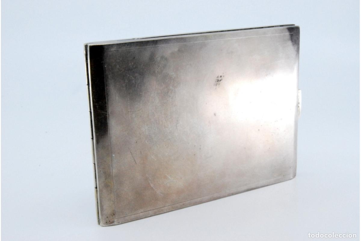 Antig&uuml;edades: Caja de cigarrillos, plateada - Foto 3