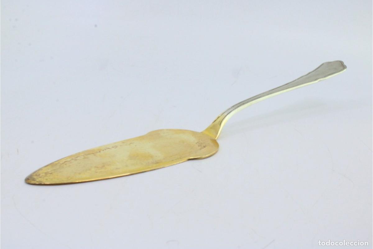 Antig&uuml;edades: Esp&aacute;tula de plata, para servir pasteles. - Foto 4