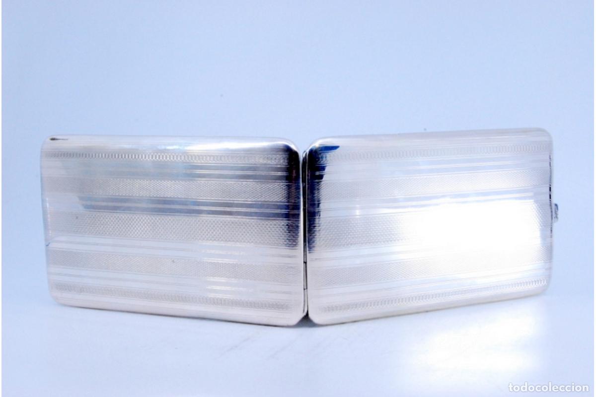 Antig&uuml;edades: Caja de cigarrillos, plateada - Foto 2