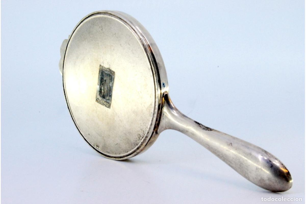 Antig&uuml;edades: Espejo de mano, plata - Foto 5