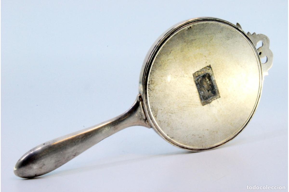 Antig&uuml;edades: Espejo de mano, plata - Foto 6