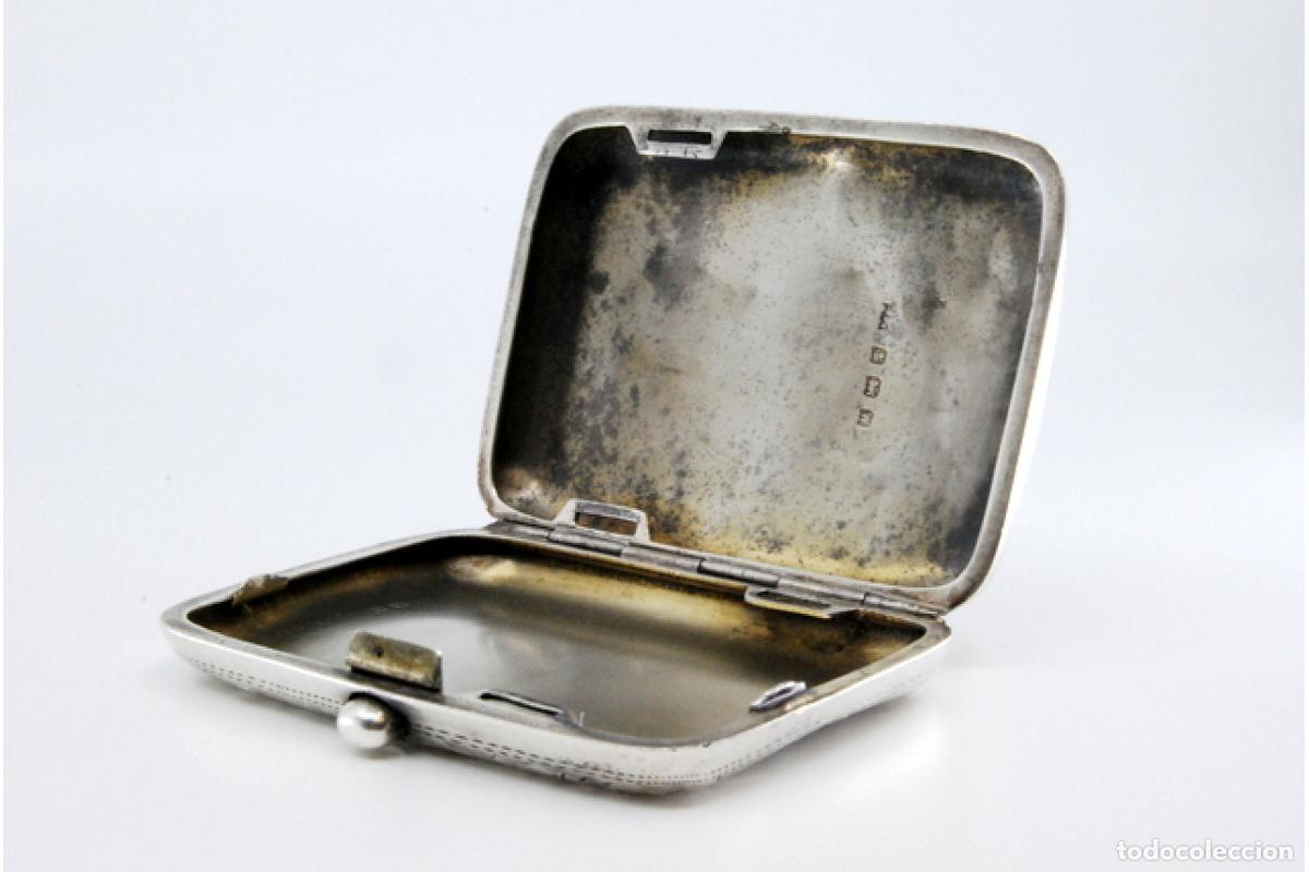 Antig&uuml;edades: Caja de cigarrillos, plateada - Foto 5