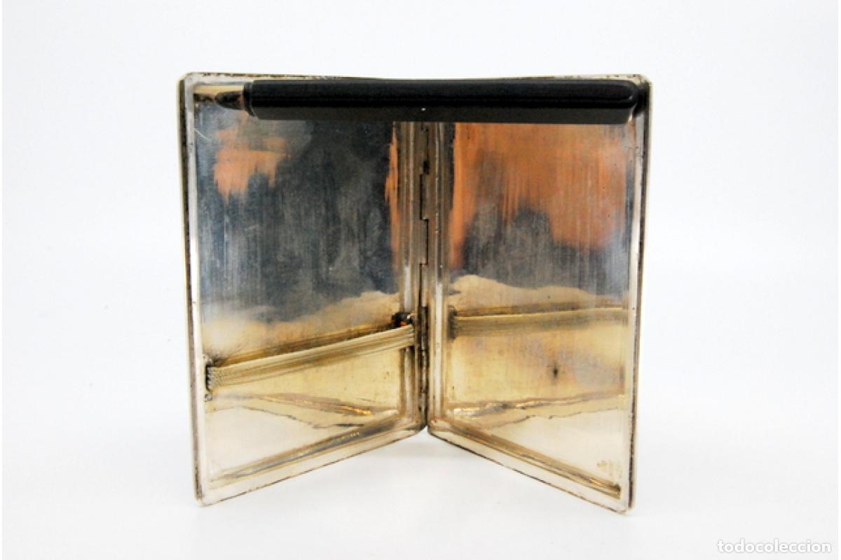Antig&uuml;edades: Caja de cigarrillos, plateada - Foto 2