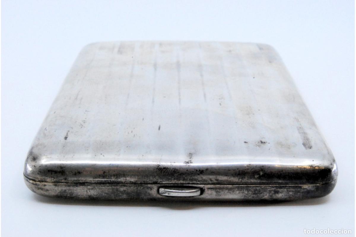 Antig&uuml;edades: Caja de cigarrillos, plateada - Foto 2