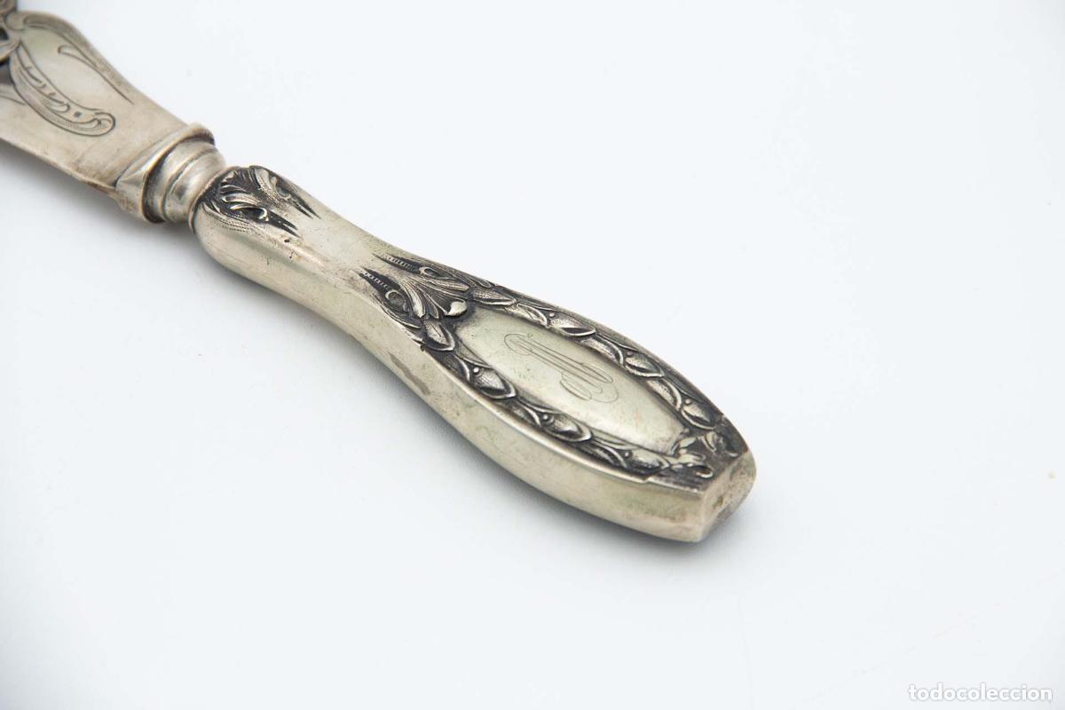 Antig&uuml;edades: Cuchillo de plata, para pescar. - Foto 3