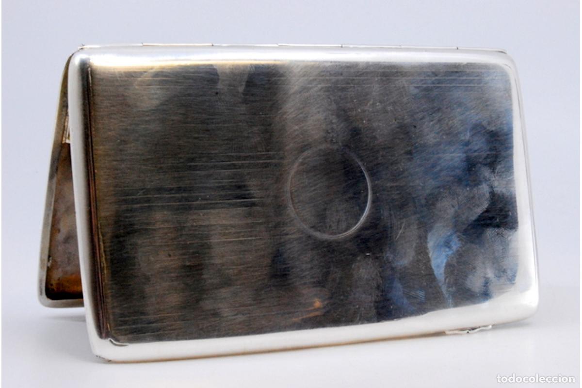 Antig&uuml;edades: Caja de cigarrillos, plateada - Foto 2