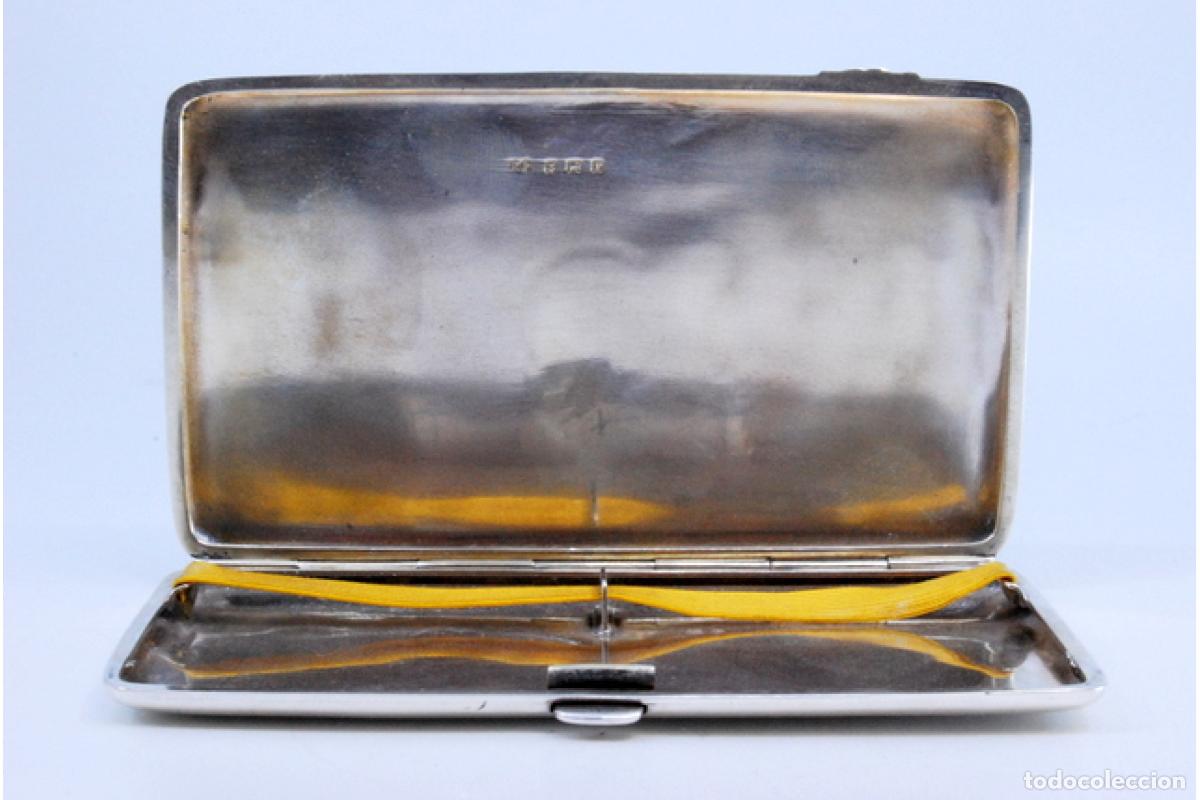 Antig&uuml;edades: Caja de cigarrillos, plateada - Foto 3