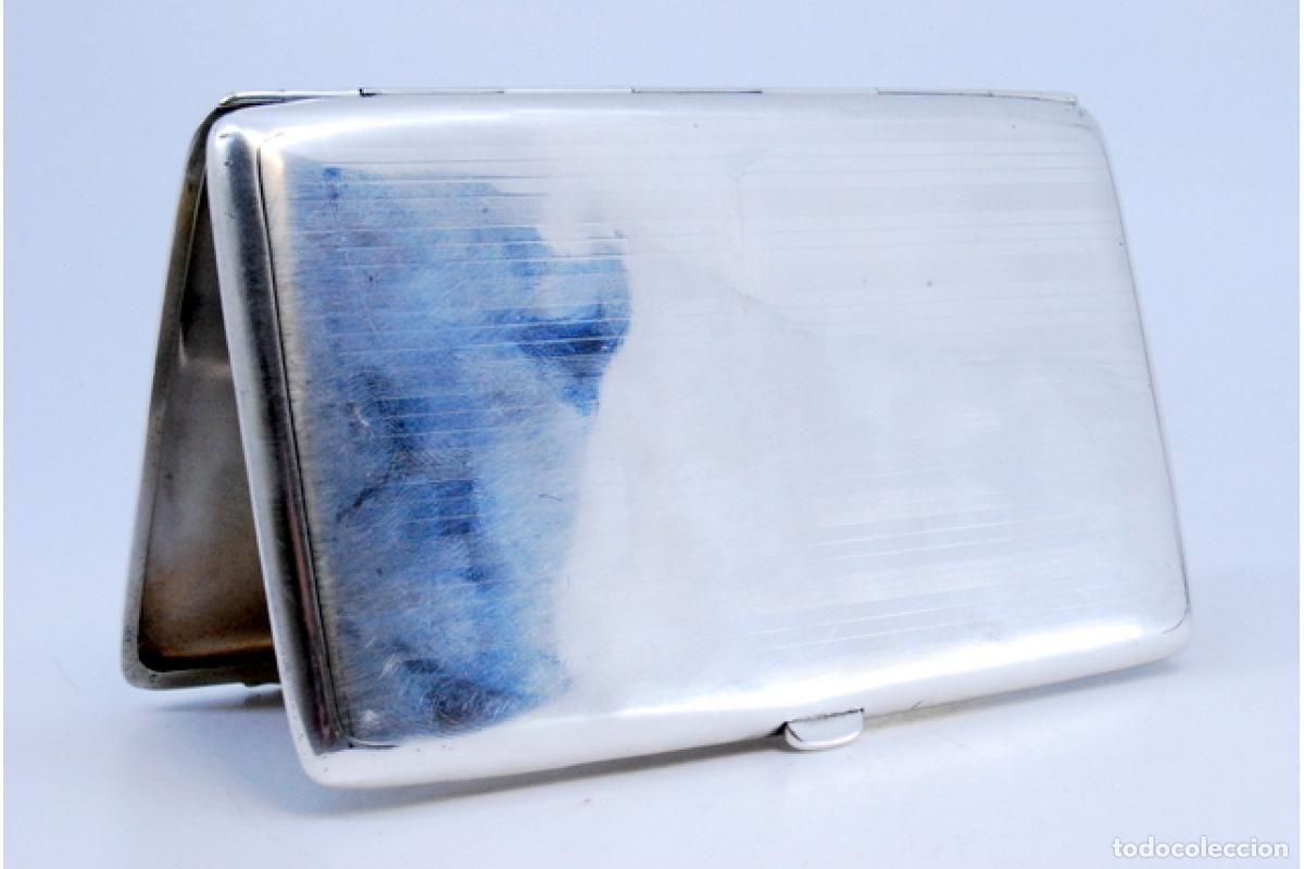 Antig&uuml;edades: Caja de cigarrillos, plateada - Foto 5