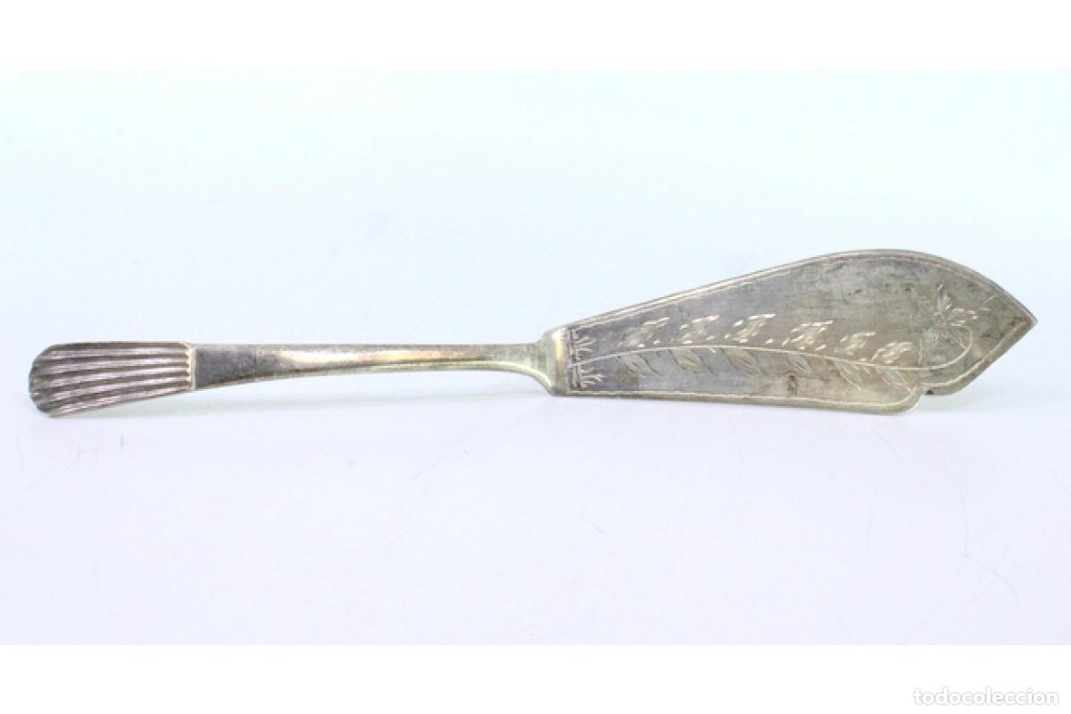 Antig&uuml;edades: Cuchillo de queso de plata - Foto 4