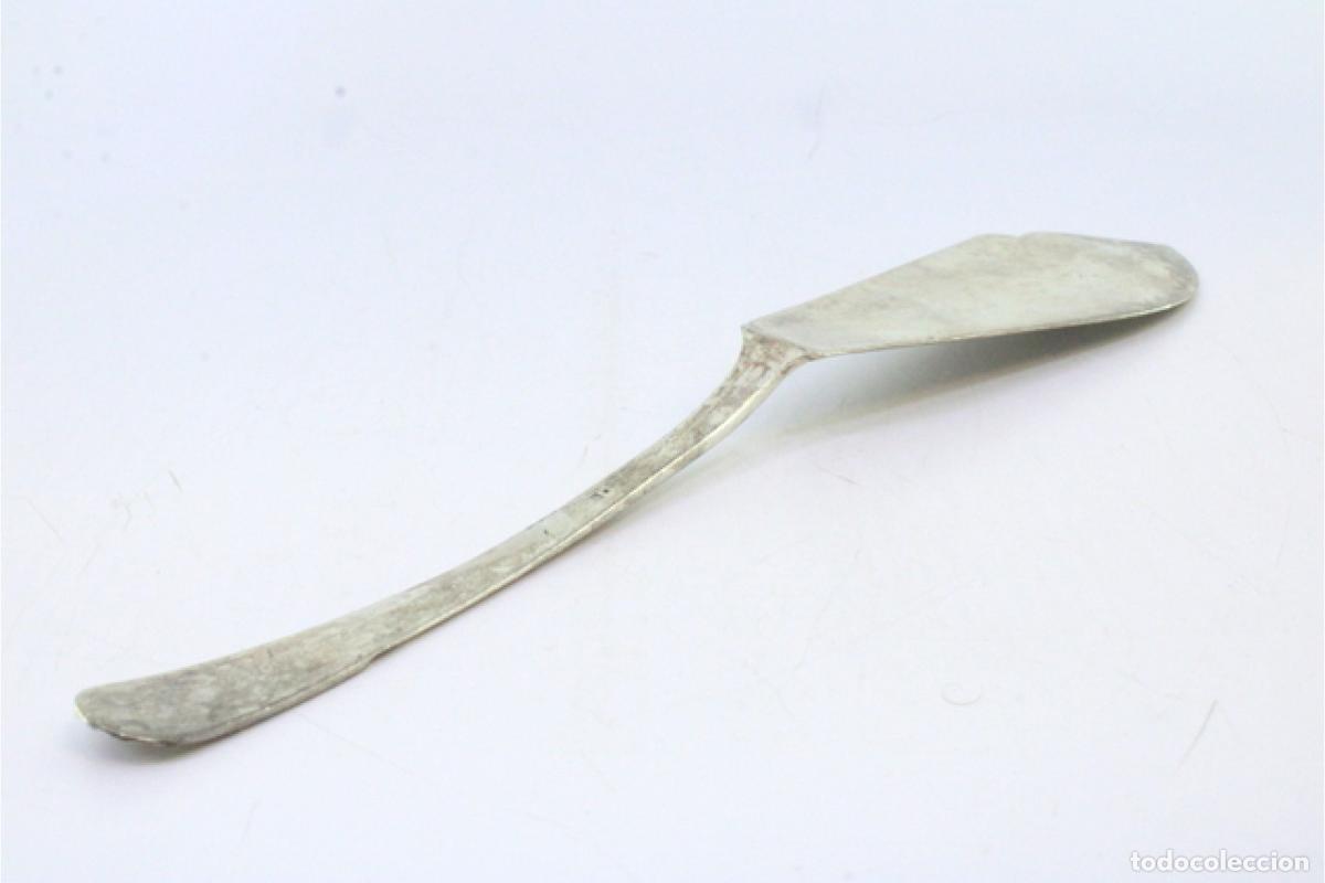Antig&uuml;edades: Cuchillo de queso de plata - Foto 6