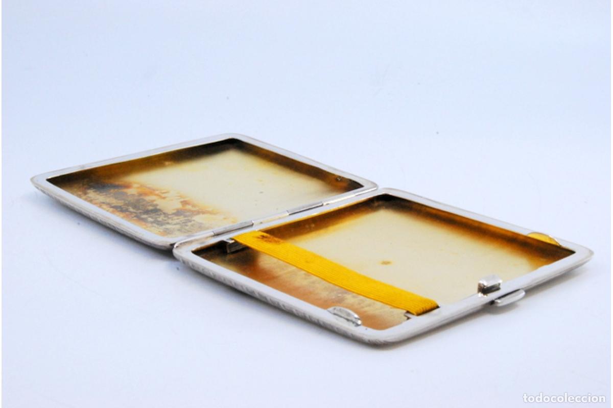 Antig&uuml;edades: Caja de cigarrillos, plateada - Foto 5