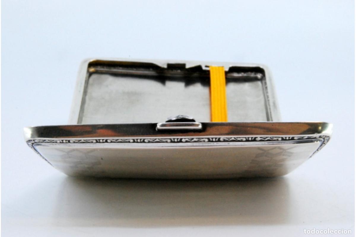 Antig&uuml;edades: Caja de cigarrillos, plateada - Foto 2