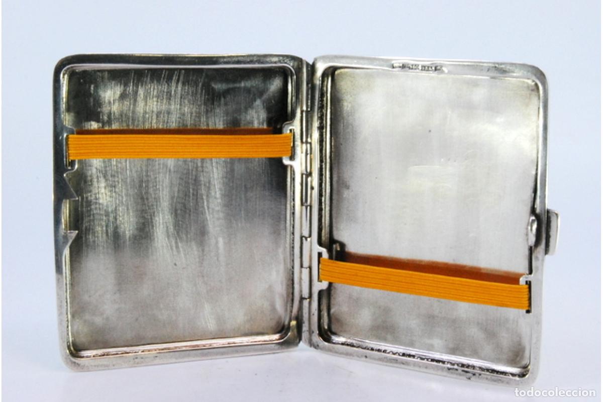 Antig&uuml;edades: Caja de cigarrillos, plateada - Foto 6