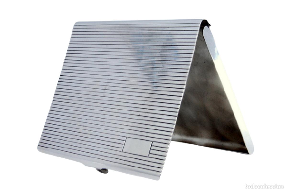Oggetti Antichi: Caja de cigarrillos, plateada