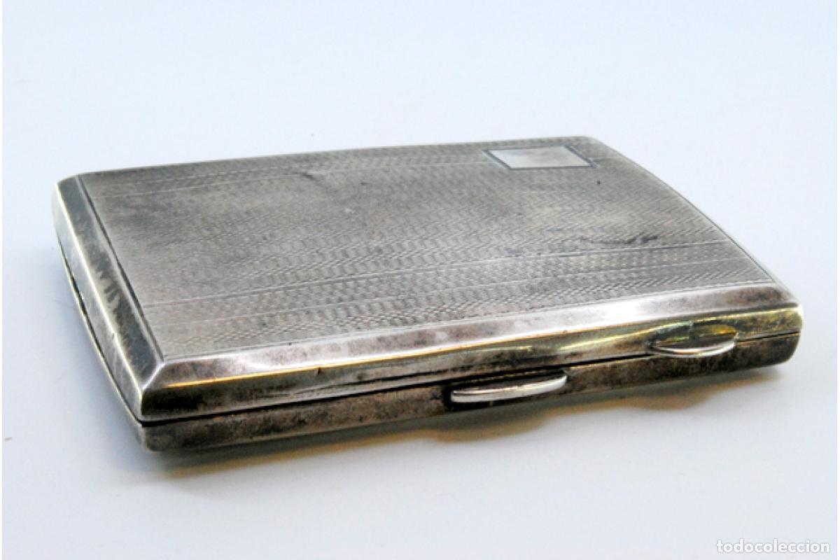 Antig&uuml;edades: Caja de cigarrillos, plateada - Foto 7