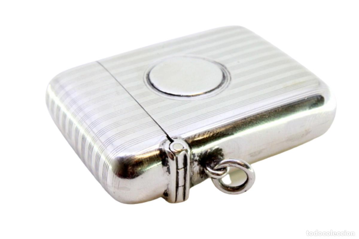 Antig&uuml;edades: Caja de cerillas de plata - Foto 1