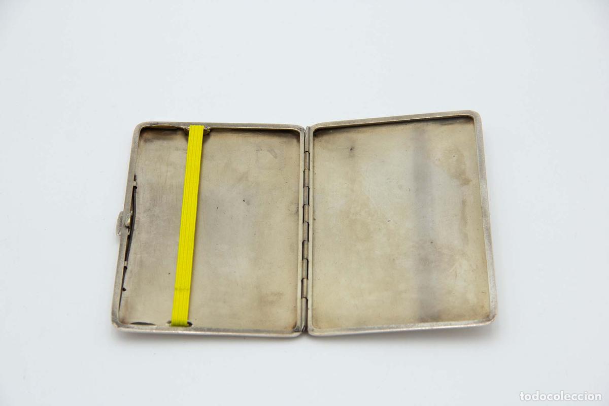 Antig&uuml;edades: Caja de cigarrillos, plateada - Foto 3