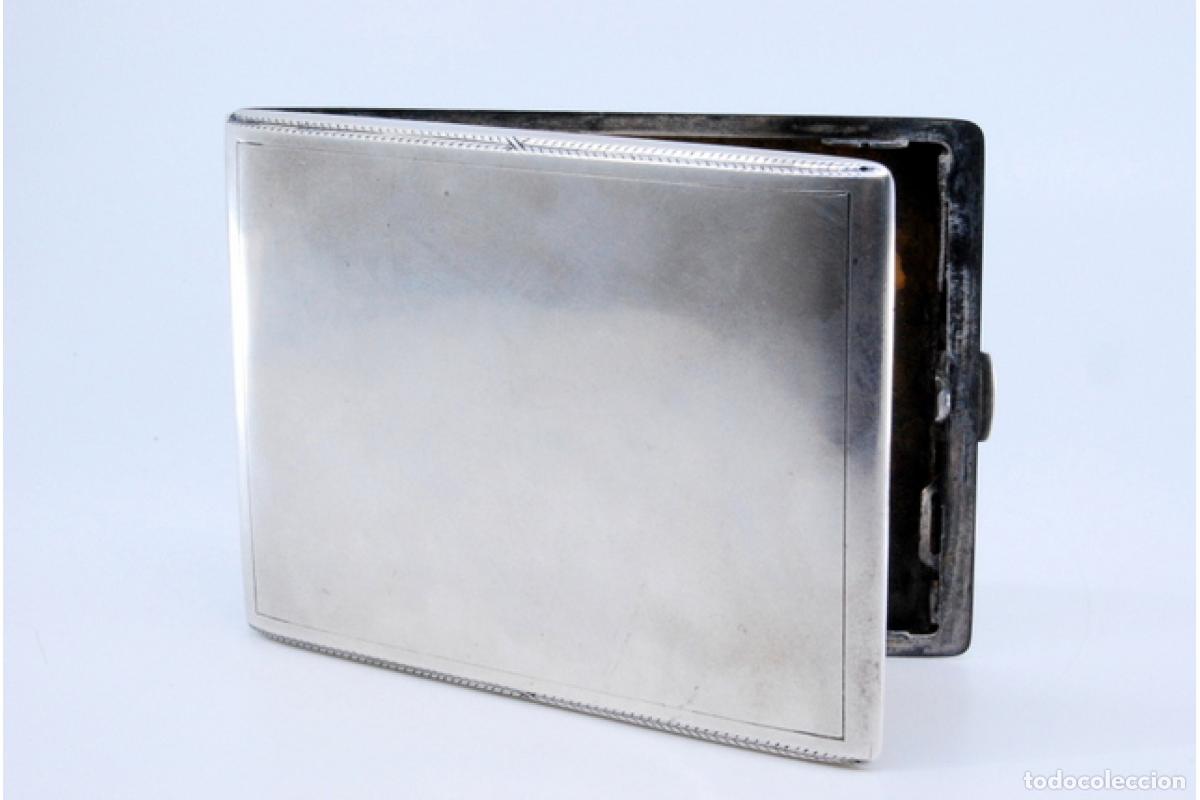 Antig&uuml;edades: Caja de cigarrillos, plateada - Foto 4