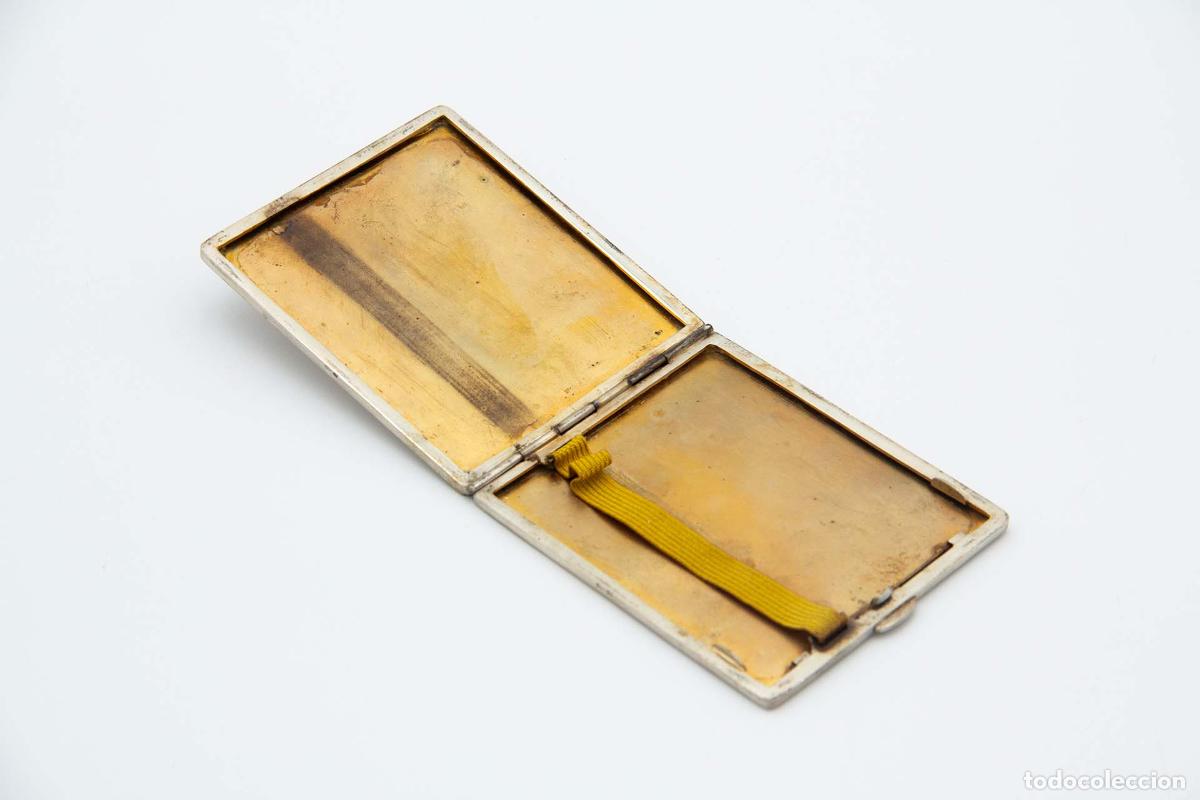 Antig&uuml;edades: Caja de cigarrillos, plateada - Foto 2