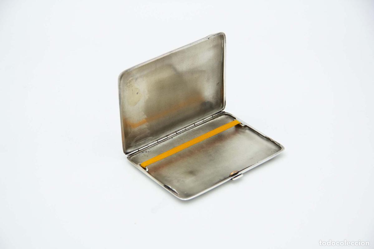 Antig&uuml;edades: Caja de cigarrillos, plateada - Foto 2
