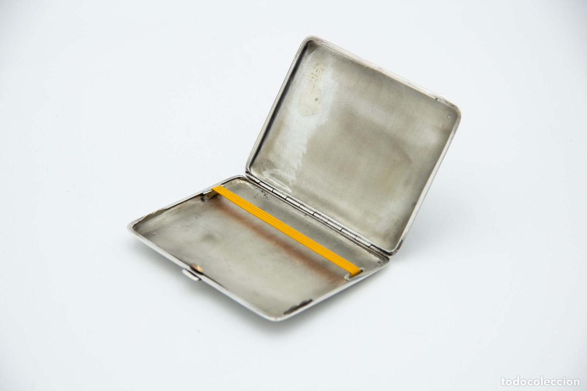 Antig&uuml;edades: Caja de cigarrillos, plateada - Foto 3