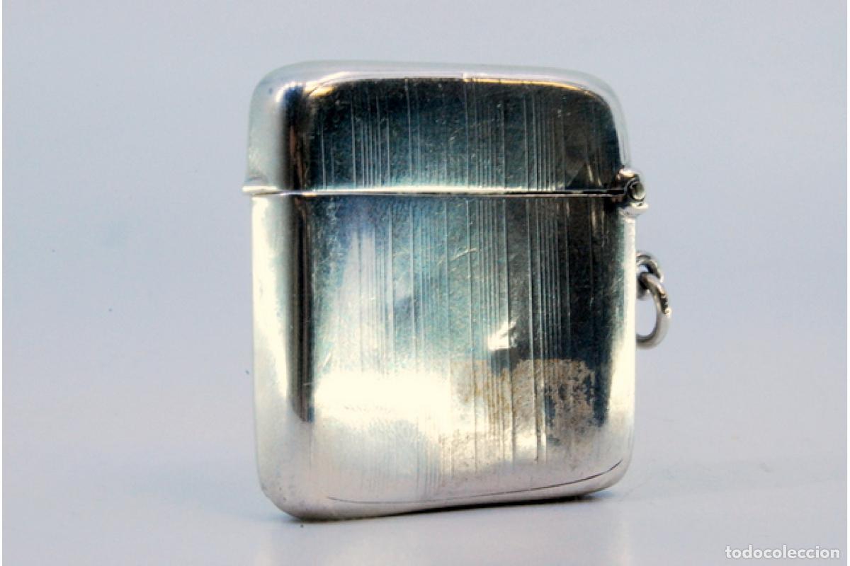 Antig&uuml;edades: Caja de cerillas de plata - Foto 6