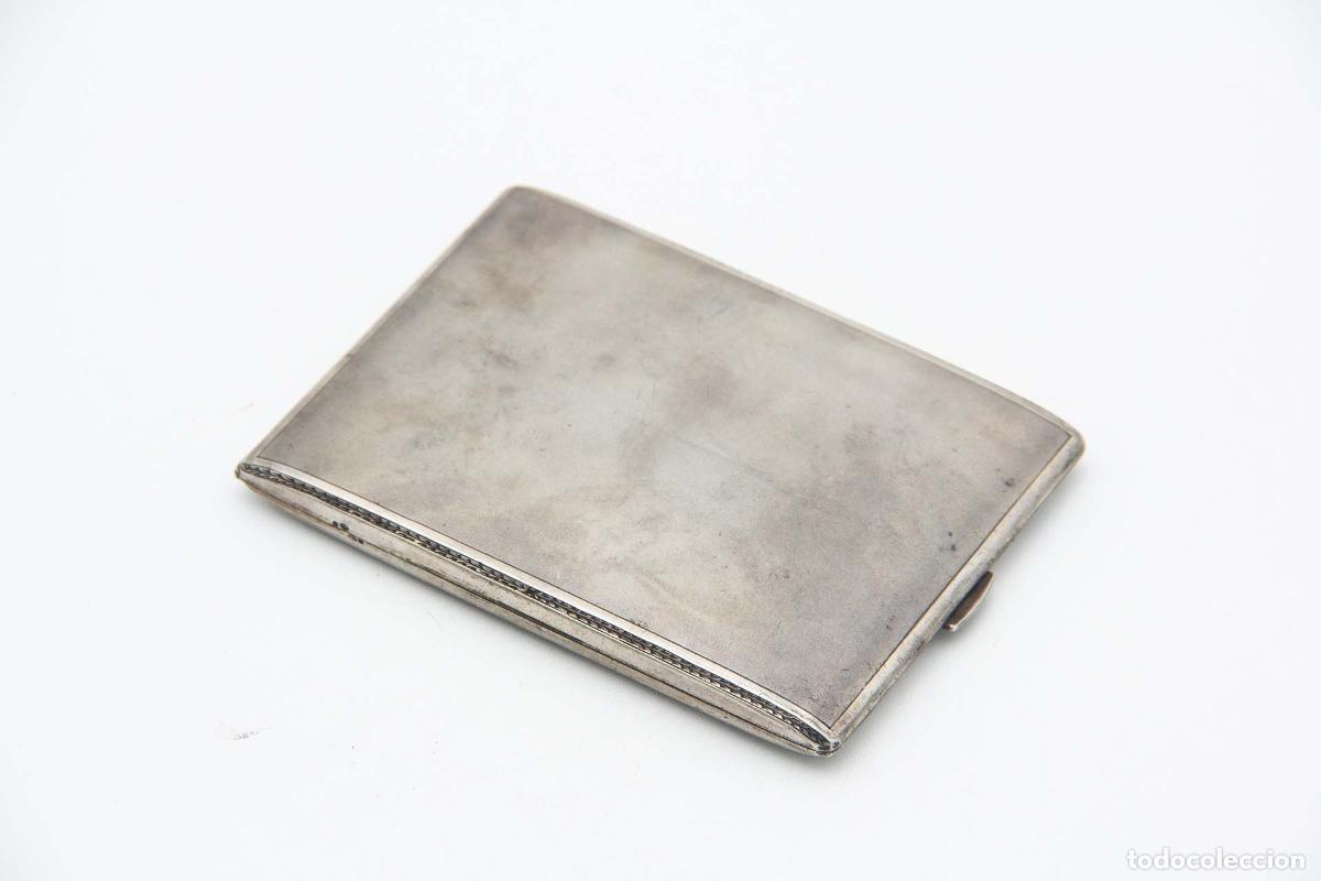 Antig&uuml;edades: Caja de cigarrillos, plateada - Foto 3