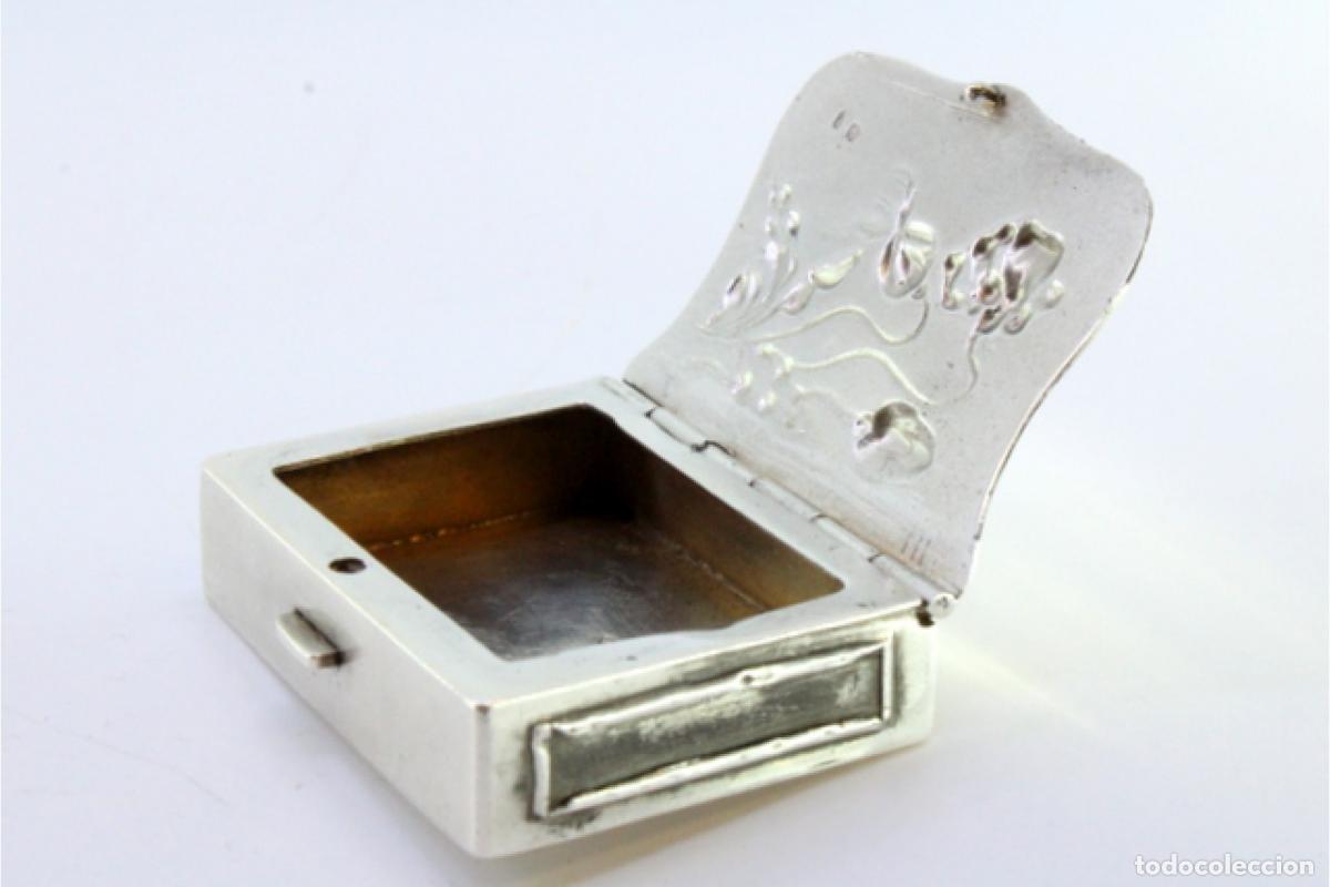 Antig&uuml;edades: Caja de cerillas de plata - Foto 7