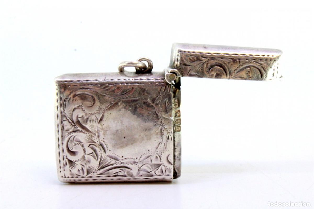 Antig&uuml;edades: Caja de cerillas de plata - Foto 2